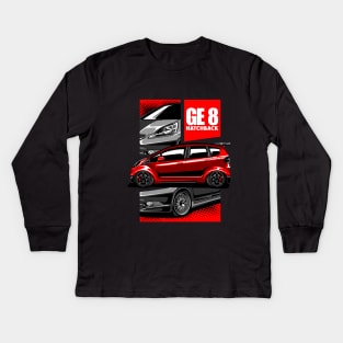 Honda GE 8 Jazz Fit Kids Long Sleeve T-Shirt